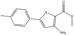 methyl 3-amino-5-p-tolylthiophene-2-carboxylate Struktur