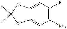 5-AMINO-6-FLUORO-2,2-DIFLUORO-1,3-BENZODIOXOLE Struktur