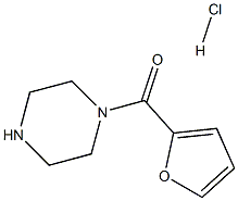 N-(2-FURANYLCARBONYL)PIPERAZINE HYDROCHLORIDE Struktur