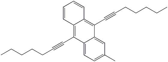 9,10-DIHEPT-1-YNYL-2-METHYLANTHRACENE Struktur