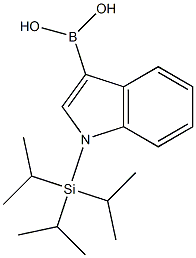 1-(TRIISOPROPYLSILYL)-1H-INDOL-3-YLBORONIC ACID Struktur