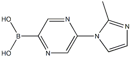 5-(2-METHYLIMIDAZOL-1-YL)PYRAZINE-2-BORONIC ACID Struktur