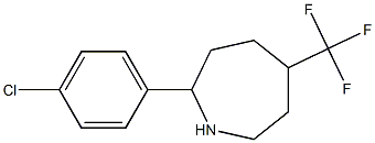 2-(4-CHLOROPHENYL)-5-(TRIFLUOROMETHYL)AZEPANE Struktur