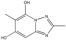 2,6-DIMETHYL[1,2,4]TRIAZOLO[1,5-A]PYRIDINE-5,7-DIOL Struktur