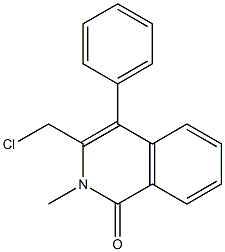 3-(CHLOROMETHYL)-2-METHYL-4-PHENYLISOQUINOLIN-1(2H)-ONE Struktur