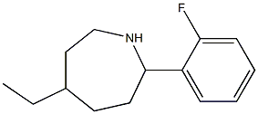 5-ETHYL-2-(2-FLUOROPHENYL)AZEPANE Struktur