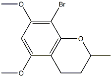 8-BROMO-5,7-DIMETHOXY-2-METHYLCHROMANE Struktur