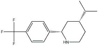 CIS-4-ISOPROPYL-2-[4-(TRIFLUOROMETHYL)PHENYL]PIPERIDINE Struktur