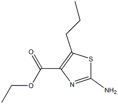 ETHYL 2-AMINO-5-PROPYL-1,3-THIAZOLE-4-CARBOXYLATE Struktur