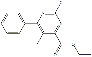 ETHYL 2-CHLORO-5-METHYL-6-PHENYLPYRIMIDINE-4-CARBOXYLATE Struktur