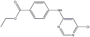 ETHYL 4-[(6-CHLOROPYRIMIDIN-4-YL)AMINO]BENZOATE Struktur