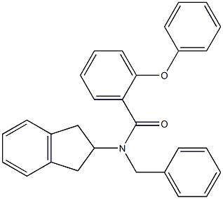 N-BENZYL-N-(2,3-DIHYDRO-1H-INDEN-2-YL)-2-PHENOXYBENZAMIDE Struktur