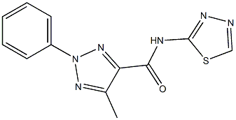 N4-(1,3,4-thiadiazol-2-yl)-5-methyl-2-phenyl-2H-1,2,3-triazole-4-carboxamide Struktur