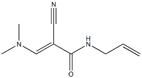 N1-allyl-2-cyano-3-(dimethylamino)acrylamide Struktur