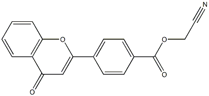 cyanomethyl 4-(4-oxo-4H-chromen-2-yl)benzoate Struktur