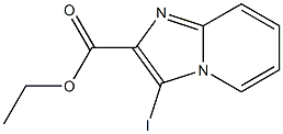 ethyl 3-iodoimidazo[1,2-a]pyridine-2-carboxylate Struktur