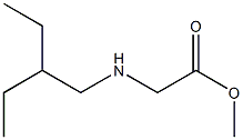 methyl [(2-ethylbutyl)amino]acetate Struktur