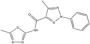 N4-(5-methyl-1,3,4-thiadiazol-2-yl)-5-methyl-2-phenyl-2H-1,2,3-triazole-4-carboxamide Struktur