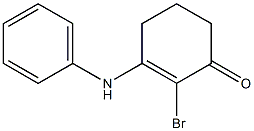 3-anilino-2-bromo-2-cyclohexen-1-one Struktur