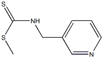 methyl N-(3-pyridinylmethyl)carbamodithioate Struktur