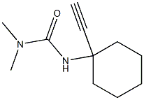 N'-(1-ethynylcyclohexyl)-N,N-dimethylurea Struktur