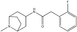 N1-(8-methyl-8-azabicyclo[3.2.1]oct-3-yl)-2-(2-fluorophenyl)acetamide Struktur