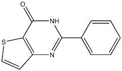 2-phenylthieno[3,2-d]pyrimidin-4(3H)-one Struktur