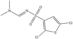 N3-[(dimethylamino)methylidene]-2,5-dichlorothiophene-3-sulfonamide Struktur