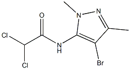 N1-(4-bromo-1,3-dimethyl-1H-pyrazol-5-yl)-2,2-dichloroacetamide Struktur