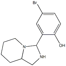 4-bromo-2-perhydroimidazo[1,5-a]pyridin-3-ylphenol Struktur