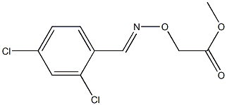 methyl 2-{[(2,4-dichlorobenzylidene)amino]oxy}acetate Struktur