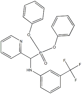 N1-[(diphenylphosphoryl)(2-pyridyl)methyl]-3-(trifluoromethyl)aniline Struktur