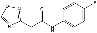 N1-(4-fluorophenyl)-2-(1,2,4-oxadiazol-3-yl)acetamide Struktur