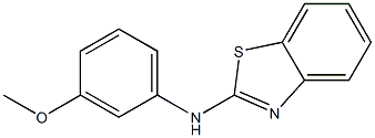 N2-(3-methoxyphenyl)-1,3-benzothiazol-2-amine Struktur