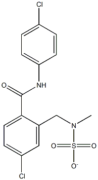 5-chloro-2-[(4-chloroanilino)carbonyl]phenyl-N,N-dimethylsulfamate Struktur