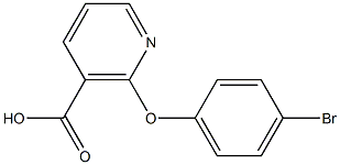 2-(4-bromophenoxy)nicotinic acid Struktur