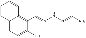 N'-[(2-hydroxy-1-naphthyl)methylidene]aminomethanehydrazonamide Struktur