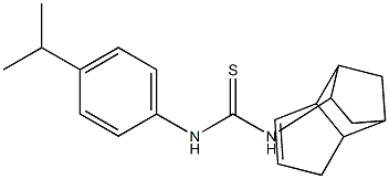 N-(4-isopropylphenyl)-N'-tricyclo[5.2.1.0~2,6~]dec-4-en-8-ylthiourea Struktur