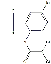 N1-[4-bromo-2-(trifluoromethyl)phenyl]-2,2-dichloroacetamide Struktur