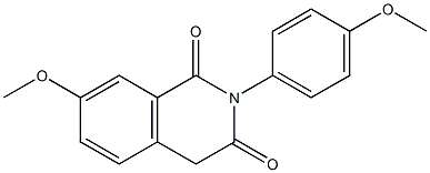 7-methoxy-2-(4-methoxyphenyl)-1,2,3,4-tetrahydroisoquinoline-1,3-dione Struktur