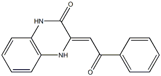 3-(2-oxo-2-phenylethylidene)-1,2,3,4-tetrahydroquinoxalin-2-one Struktur