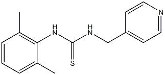 N-(2,6-dimethylphenyl)-N'-(4-pyridylmethyl)thiourea Struktur