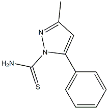 3-methyl-5-phenyl-1H-pyrazole-1-carbothioamide Struktur