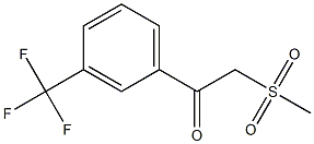 2-(methylsulfonyl)-1-[3-(trifluoromethyl)phenyl]-1-ethanone Struktur