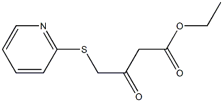 ethyl 3-oxo-4-(2-pyridylthio)butanoate Struktur