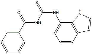 N-benzoyl-N'-(1H-indol-7-yl)thiourea Struktur