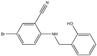 5-bromo-2-[(2-hydroxybenzyl)amino]benzonitrile Struktur