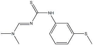 N-[(dimethylamino)methylidene]-N'-[3-(methylthio)phenyl]thiourea Struktur