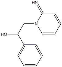 2-(2-imino-1,2-dihydropyridin-1-yl)-1-phenylethan-1-ol Struktur