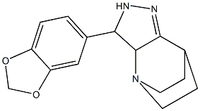 3-(1,3-benzodioxol-5-yl)-1,4,5-triazatricyclo[5.2.2.0~2,6~]undec-5-ene Struktur